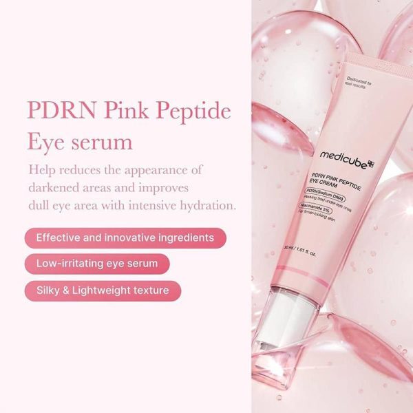 کرم دور چشم PDRN و پپتاید مدی کیوب Medicube صورتی ضد چروک و روشن کننده - تصویر 3