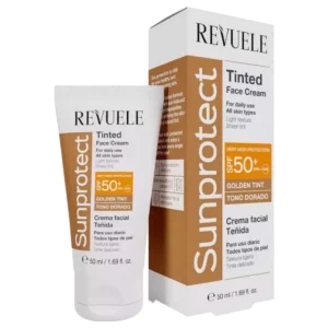 ضد آفتاب انواع پوست ریول رنگ گلدن تینت spf 50